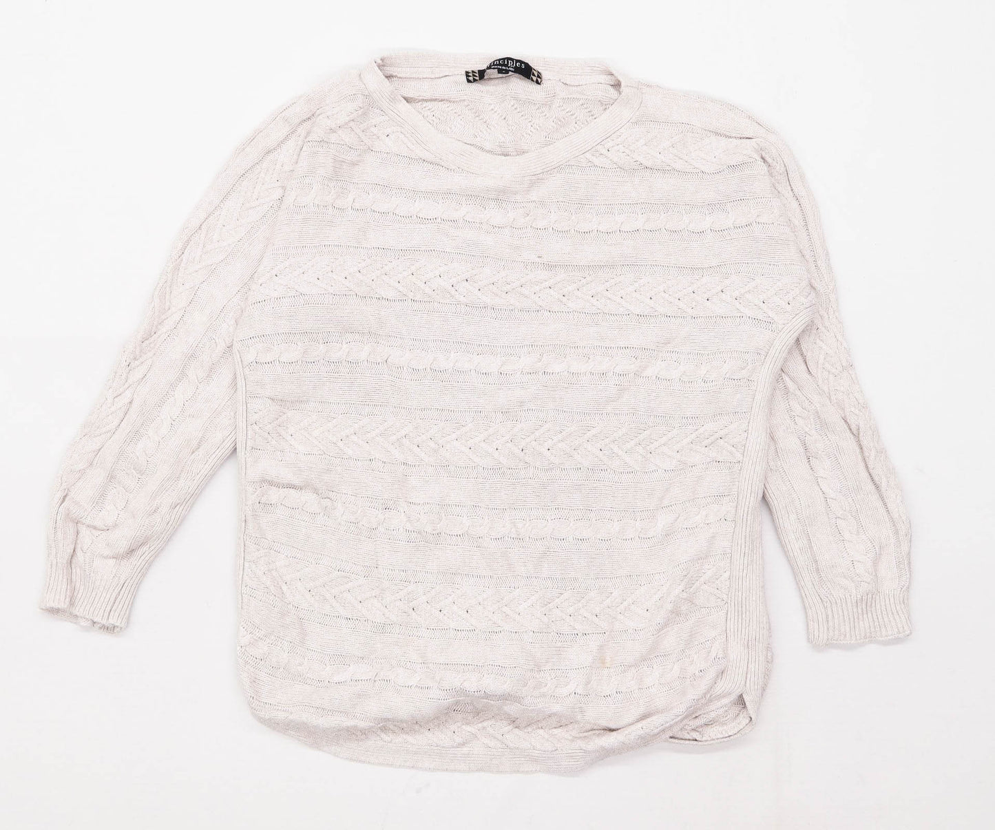Principles Womens Size 8 Grey Jumper (Regular)