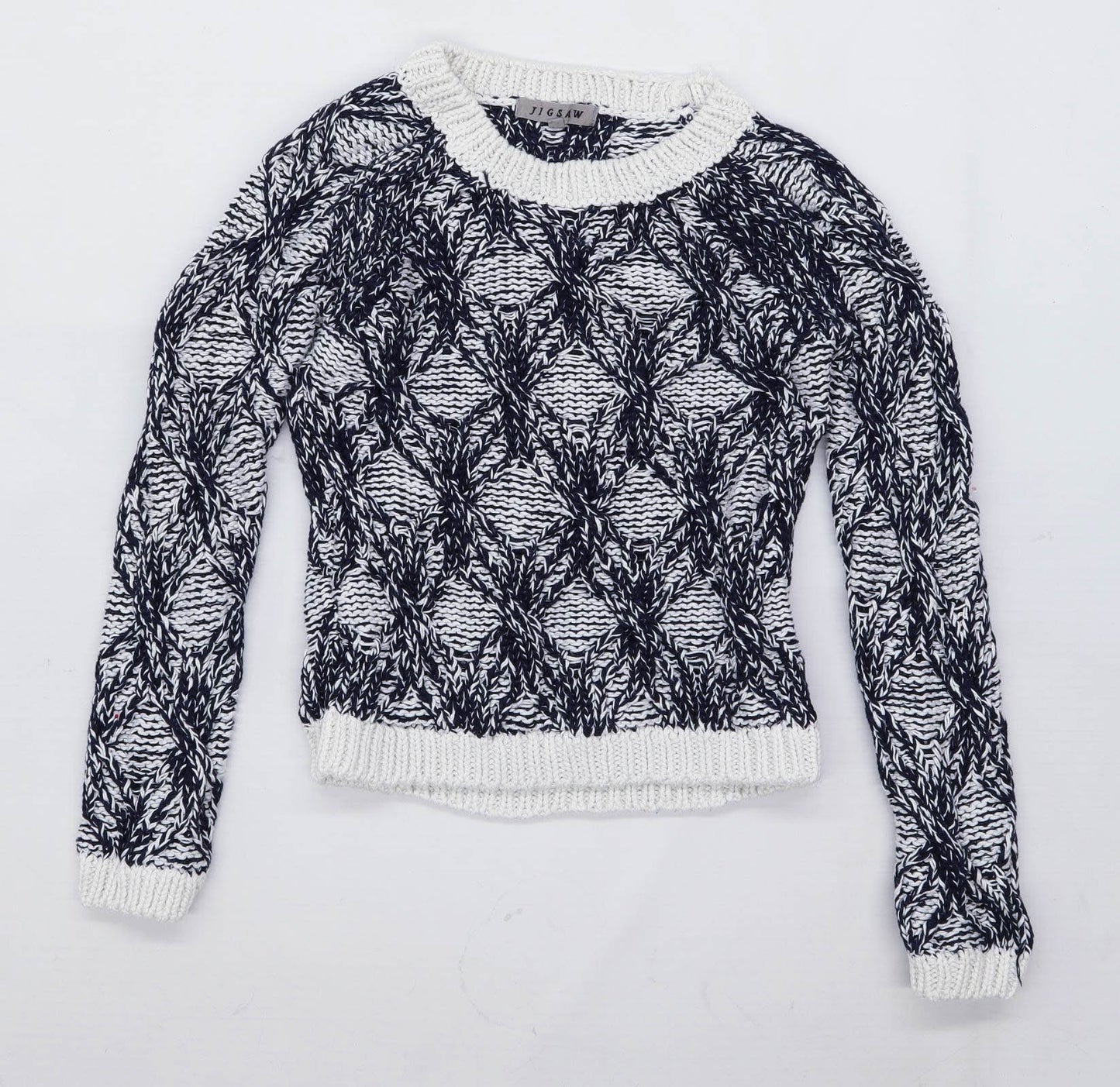 Jigsaw Womens Size S Cotton Blue Jumper (Regular)