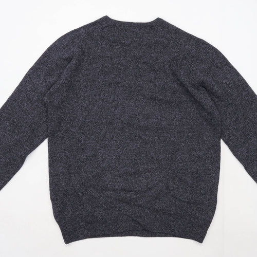 Thomas Nash Mens Size S Lambswool Grey Jumper