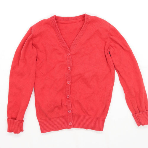 Nutmeg Girls Red School Cardigan Age 9-10 Years