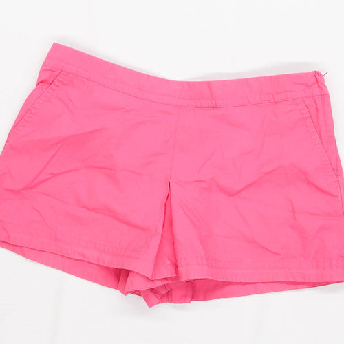 Womens Miss Selfridge Pink Cotton Shorts Size 8/L2