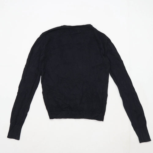 Primark Womens Size 6-8 Cotton Black Cardigan (Regular)
