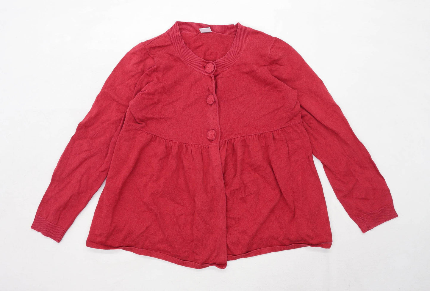 Moda Womens Size 16 Cotton Red Top (Regular)