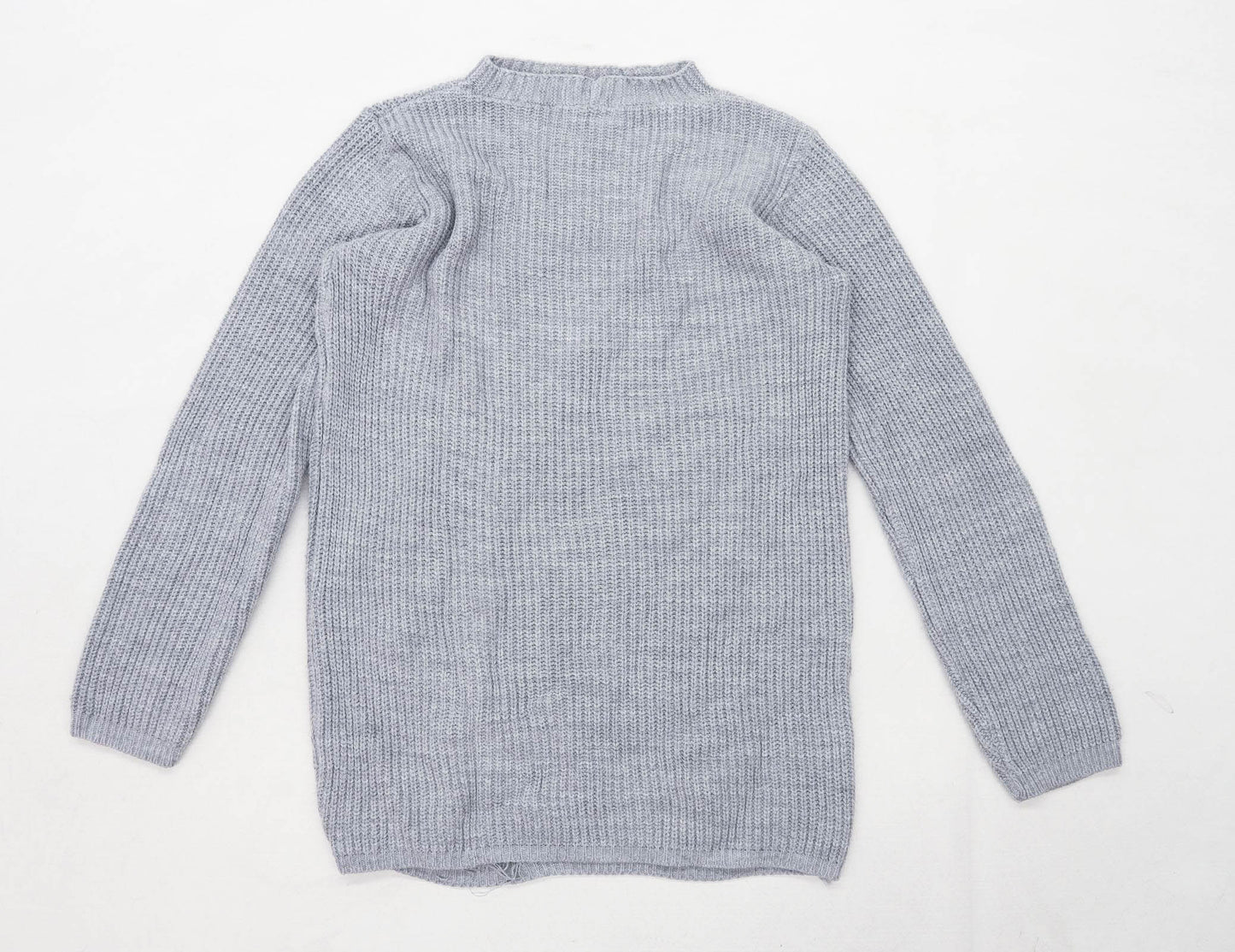 Select Womens Size 10 Textured Grey Jumper (Regular)
