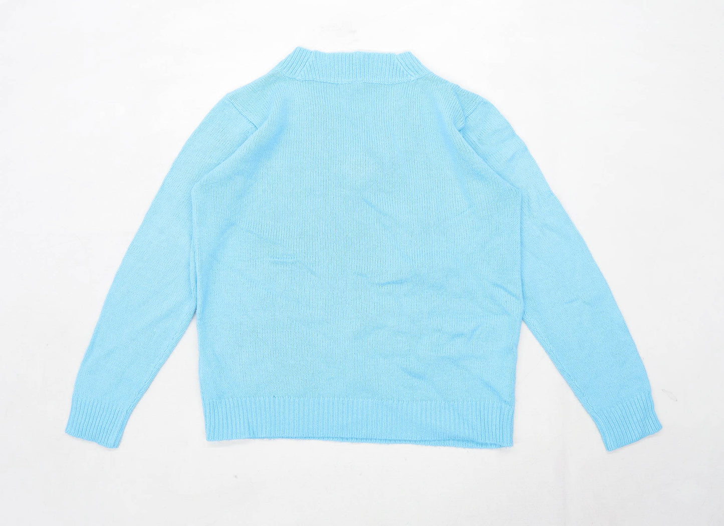 Note Womens Size 10 Turquoise Jumper (Regular)