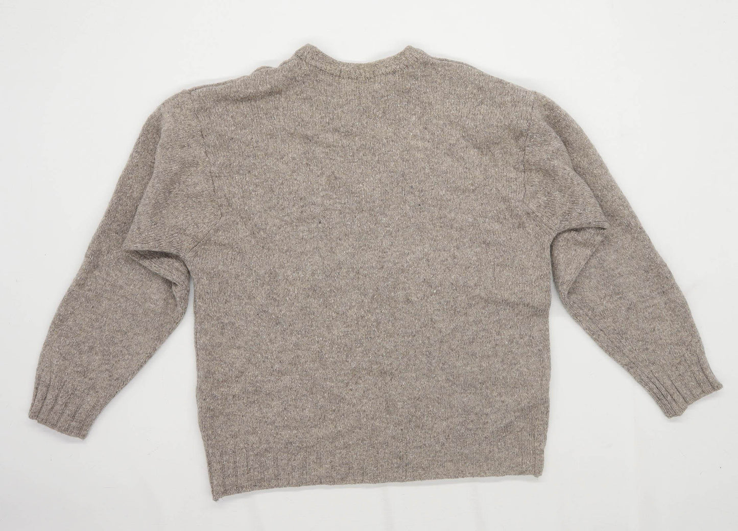Marks & Spencer Mens Size M Wool Blend Brown Jumper