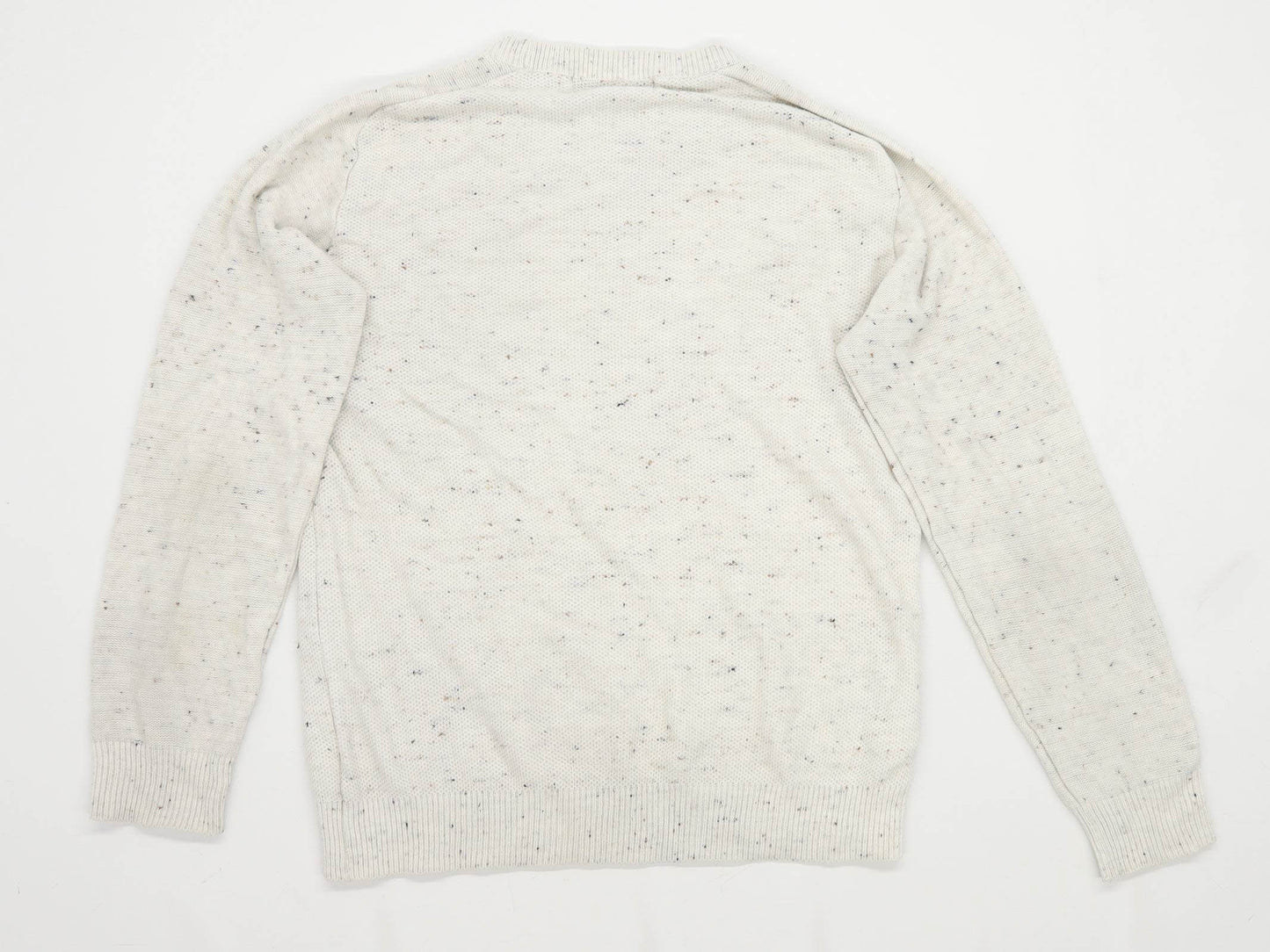 River Island Mens Size M White Jumper