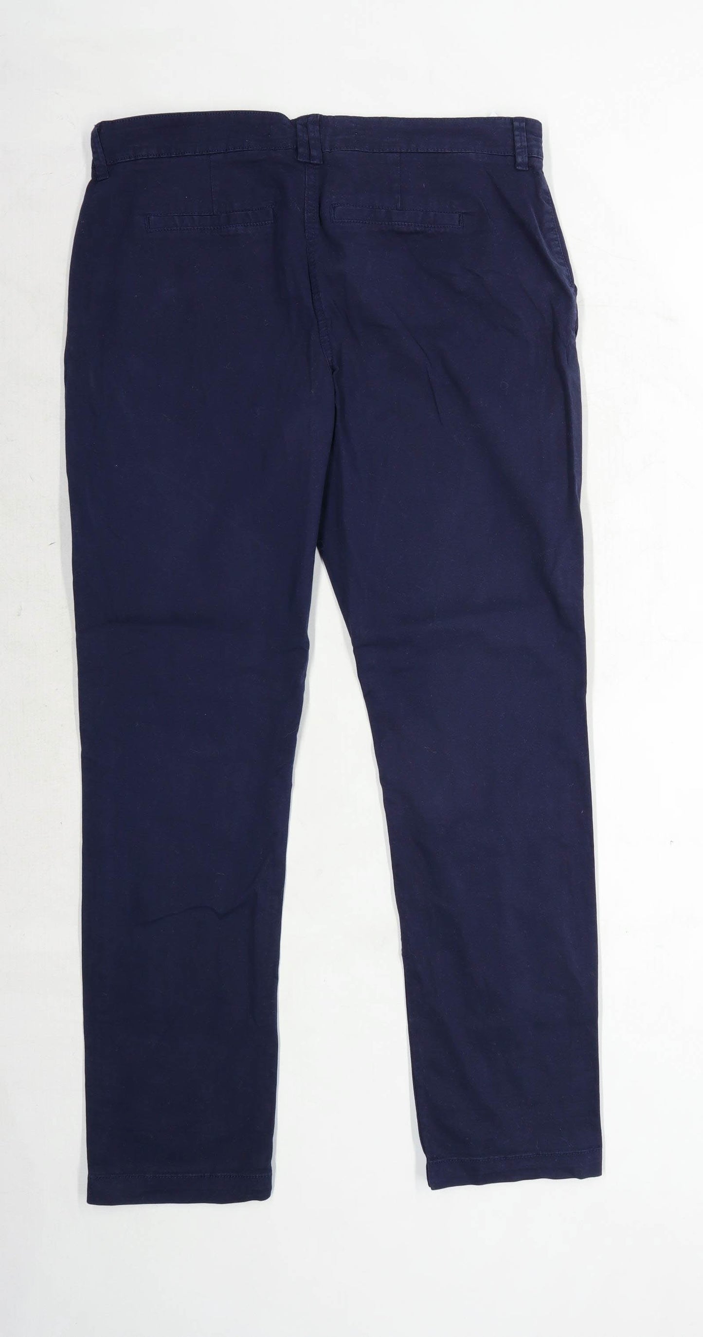 Womens Next Blue Cotton Chinos Size 14/L30