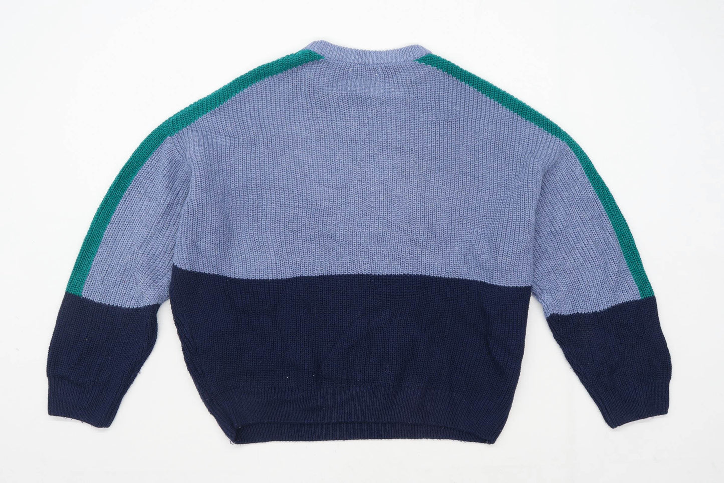 Pull & Bear Womens Size M Multi-Coloured Oversized Jumper (Regular)