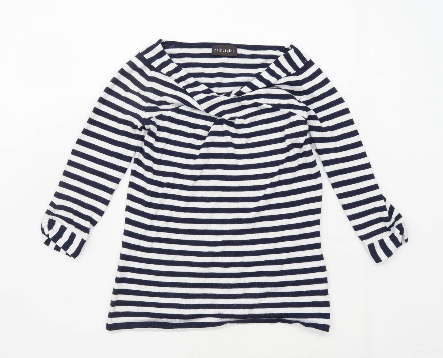 Principles Womens Size 10 Striped Sweetheart Multi-Coloured Jumper (Regular)