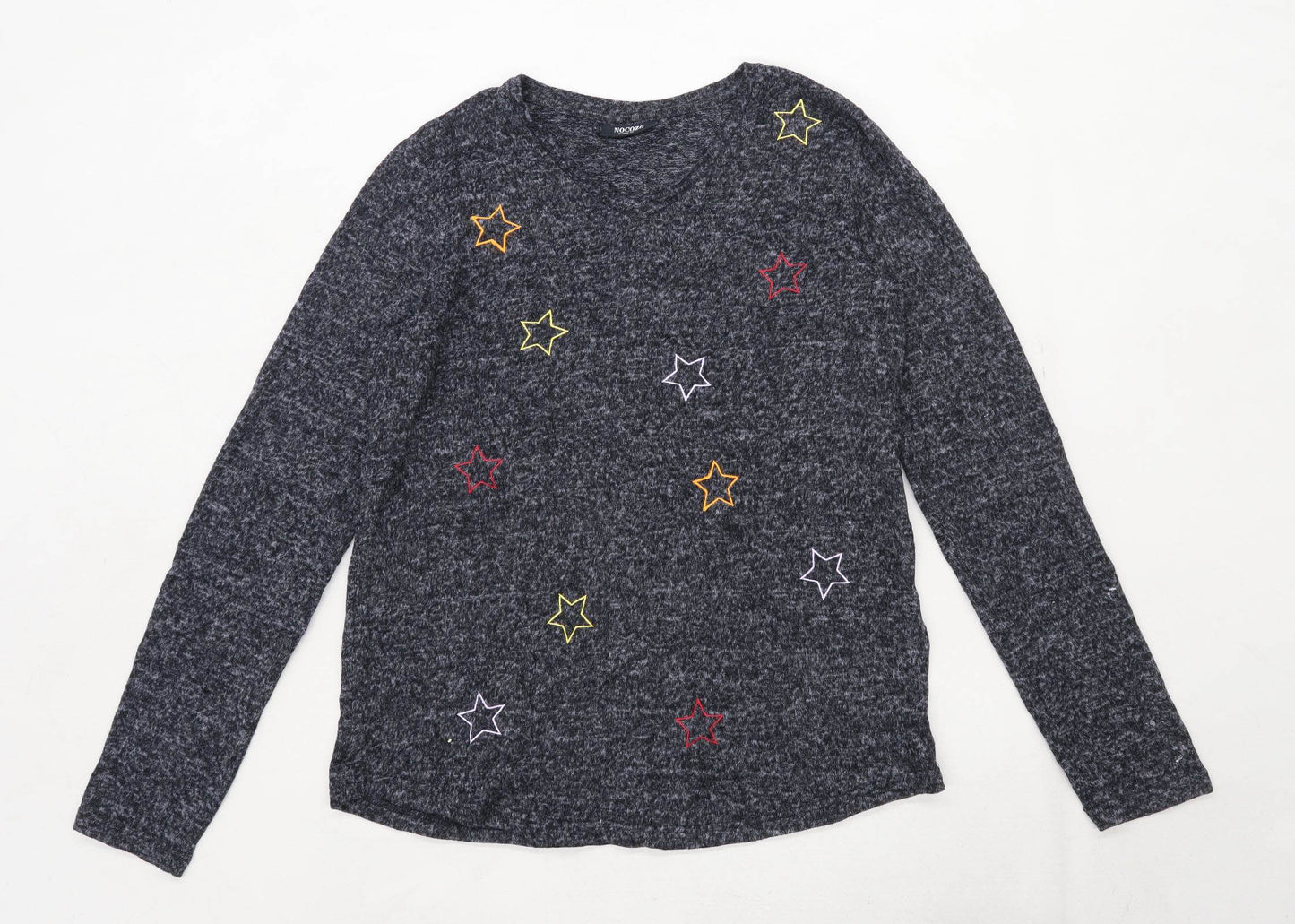 Nocozo Womens Size 12 Graphic Grey Star Top (Regular)