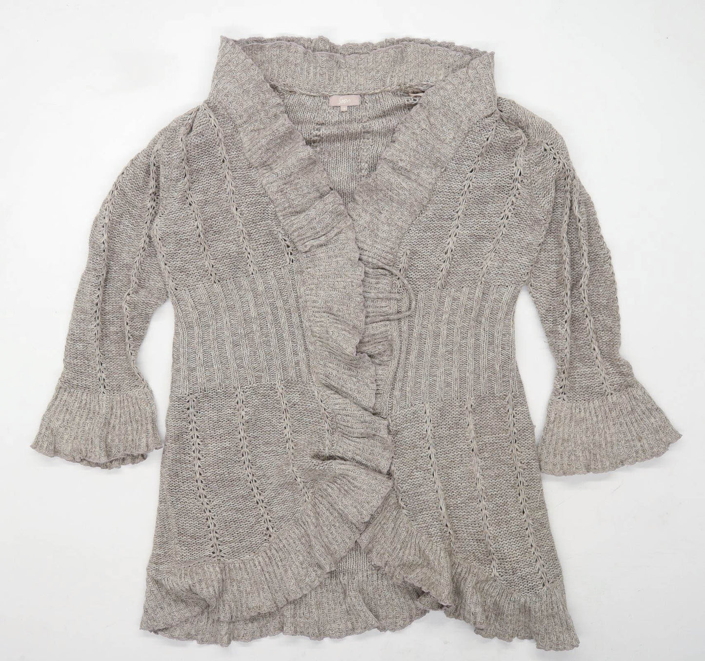 Soon Womens Size 18 Striped Grey Cardigan (Regular)
