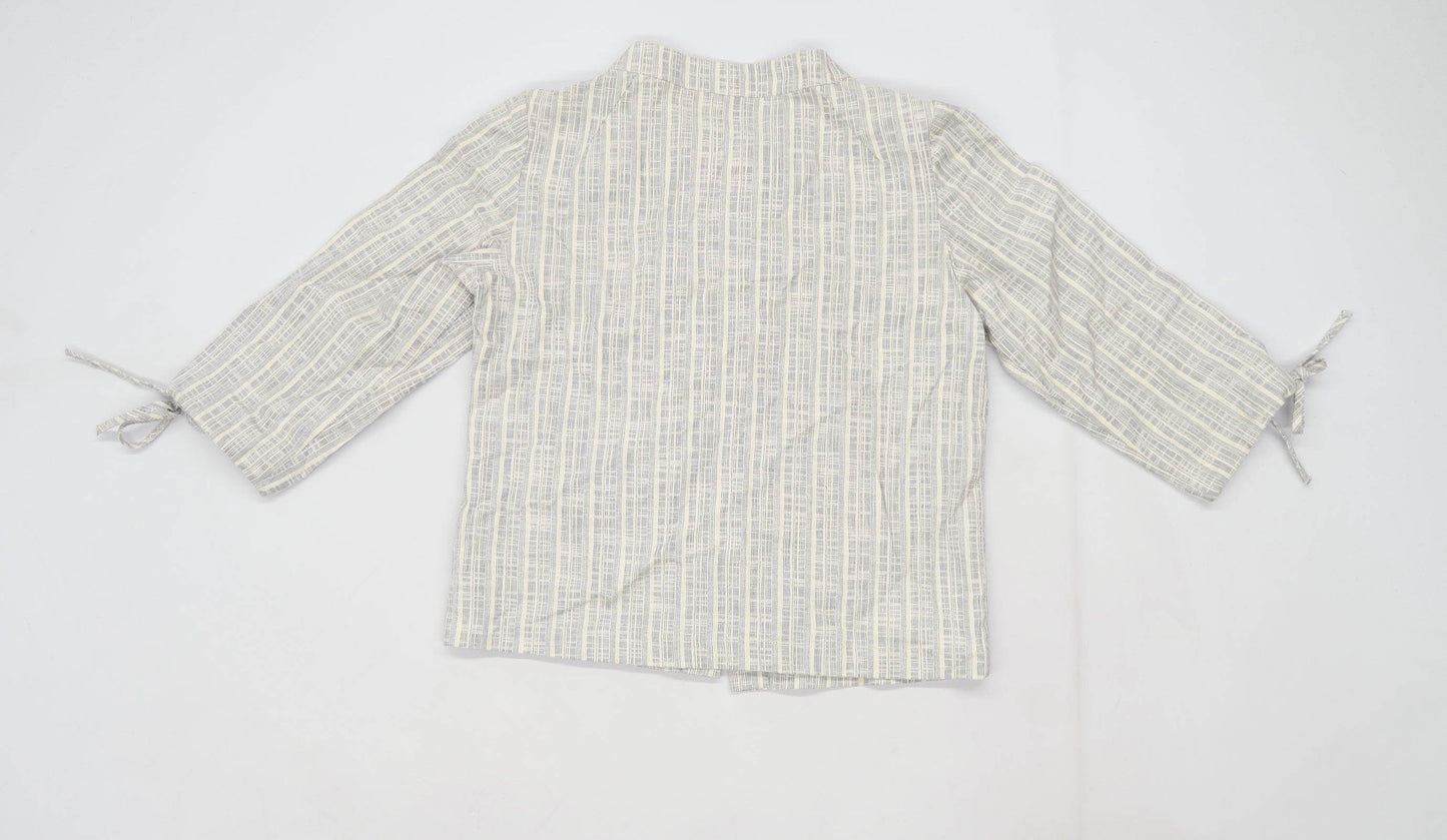 George Womens Size 12 Abstract Cotton Multi-Coloured Cardigan (Regular)