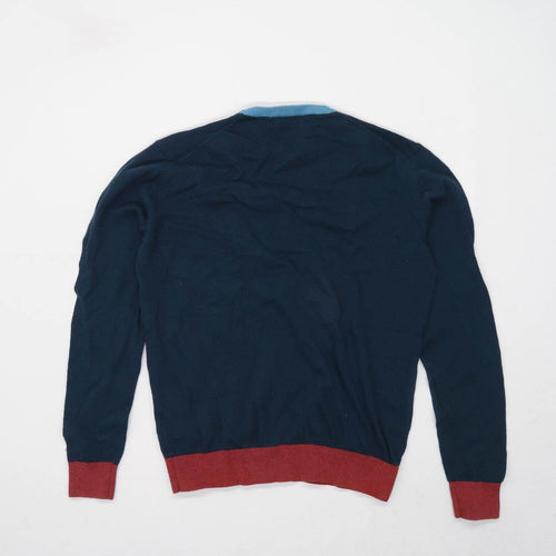 Farah Mens Size M Cotton Blend Green Jumper