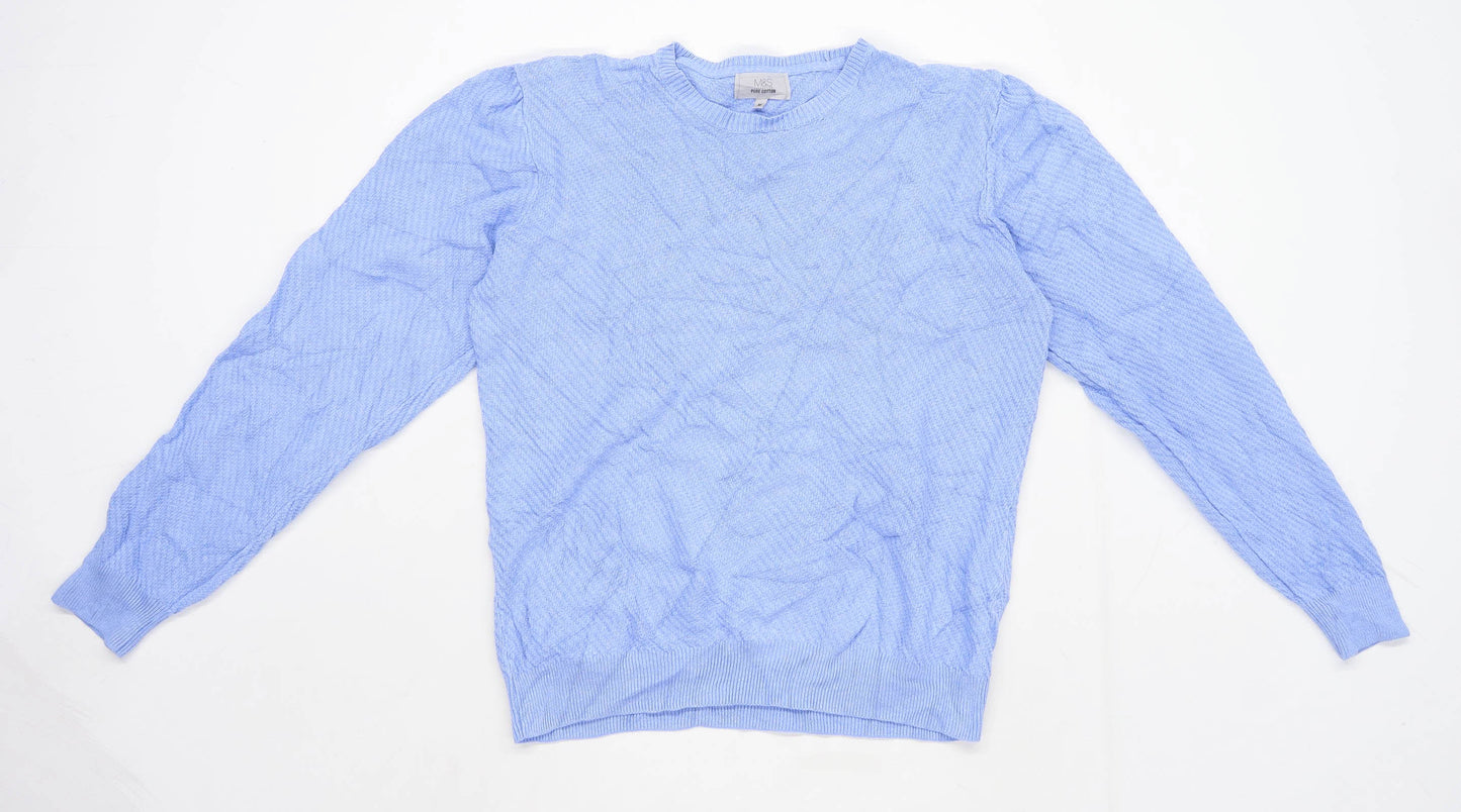 Marks & Spencer Mens Size M Cotton Blue Jumper