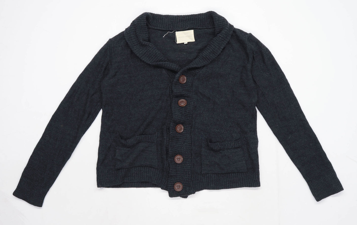 River Island Mens Size S Grey Cardigan