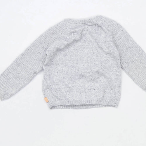 Marks & Spencer boys Graphic Grey Paddington Bear Jumper Age 3-4 Years