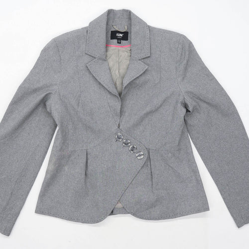 Yen London Womens Size 14 Grey Check Suit Jacket (Regular)