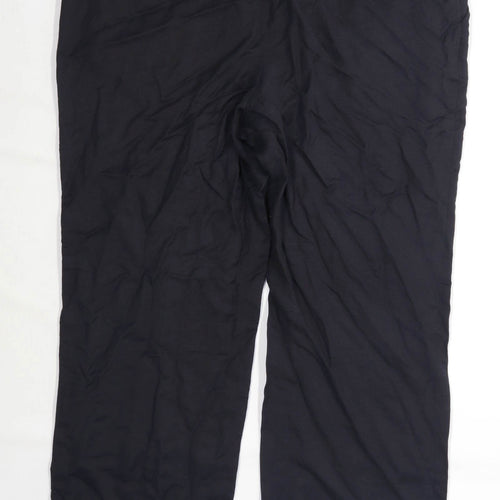 Womens Planet Black Trousers Size 16/L27