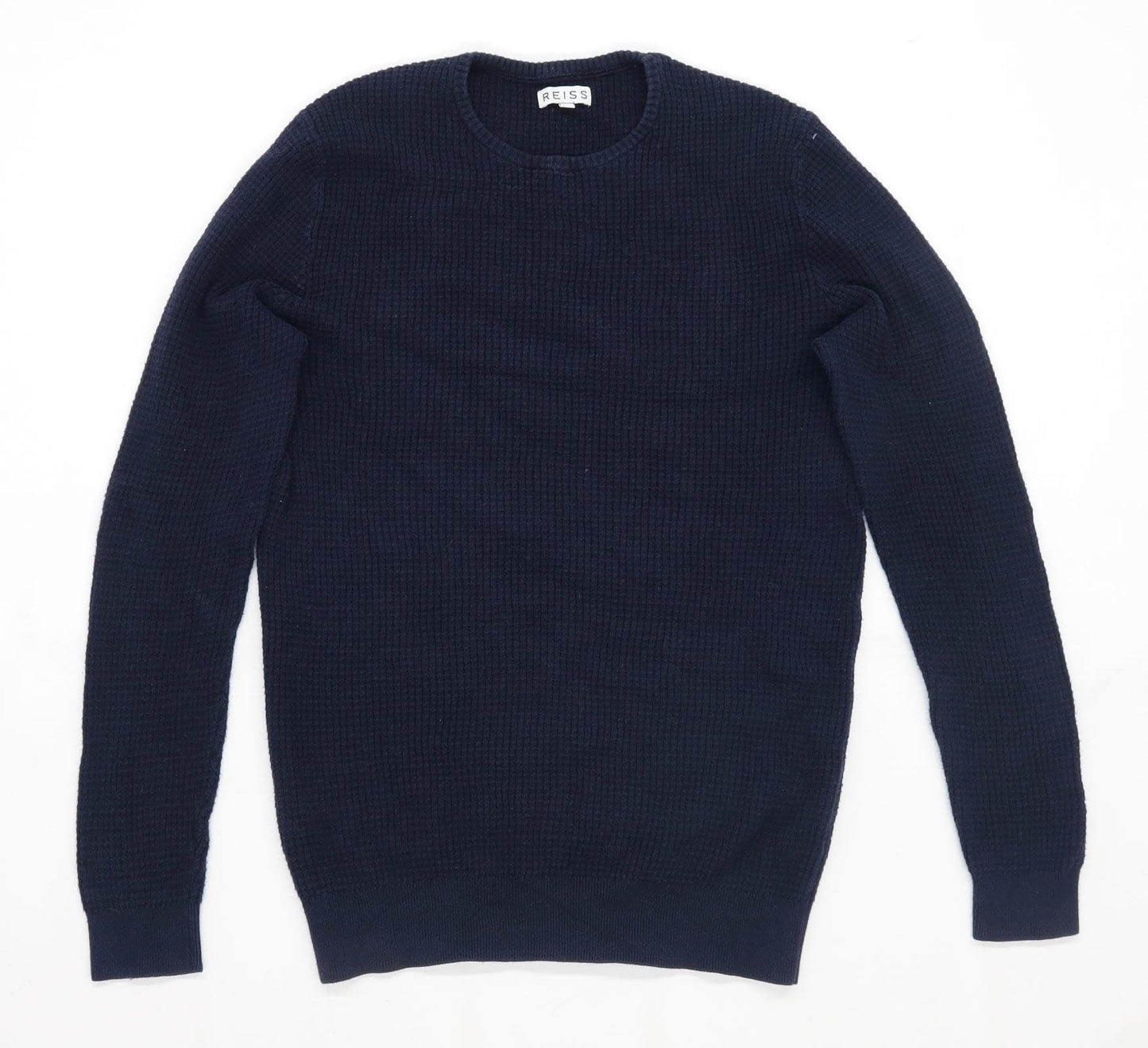 Reiss Mens Size S Cotton Blue Jumper