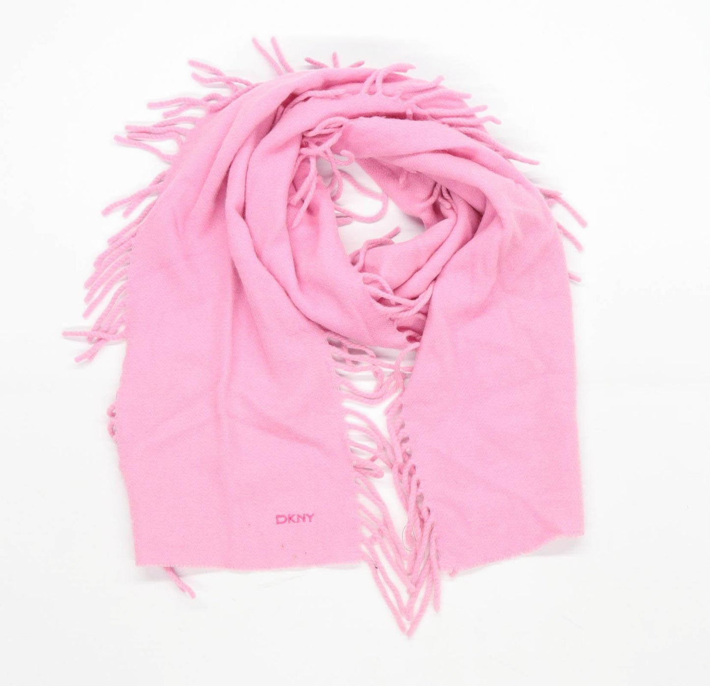 DKNY Pink Womens Wool Blend Scarf