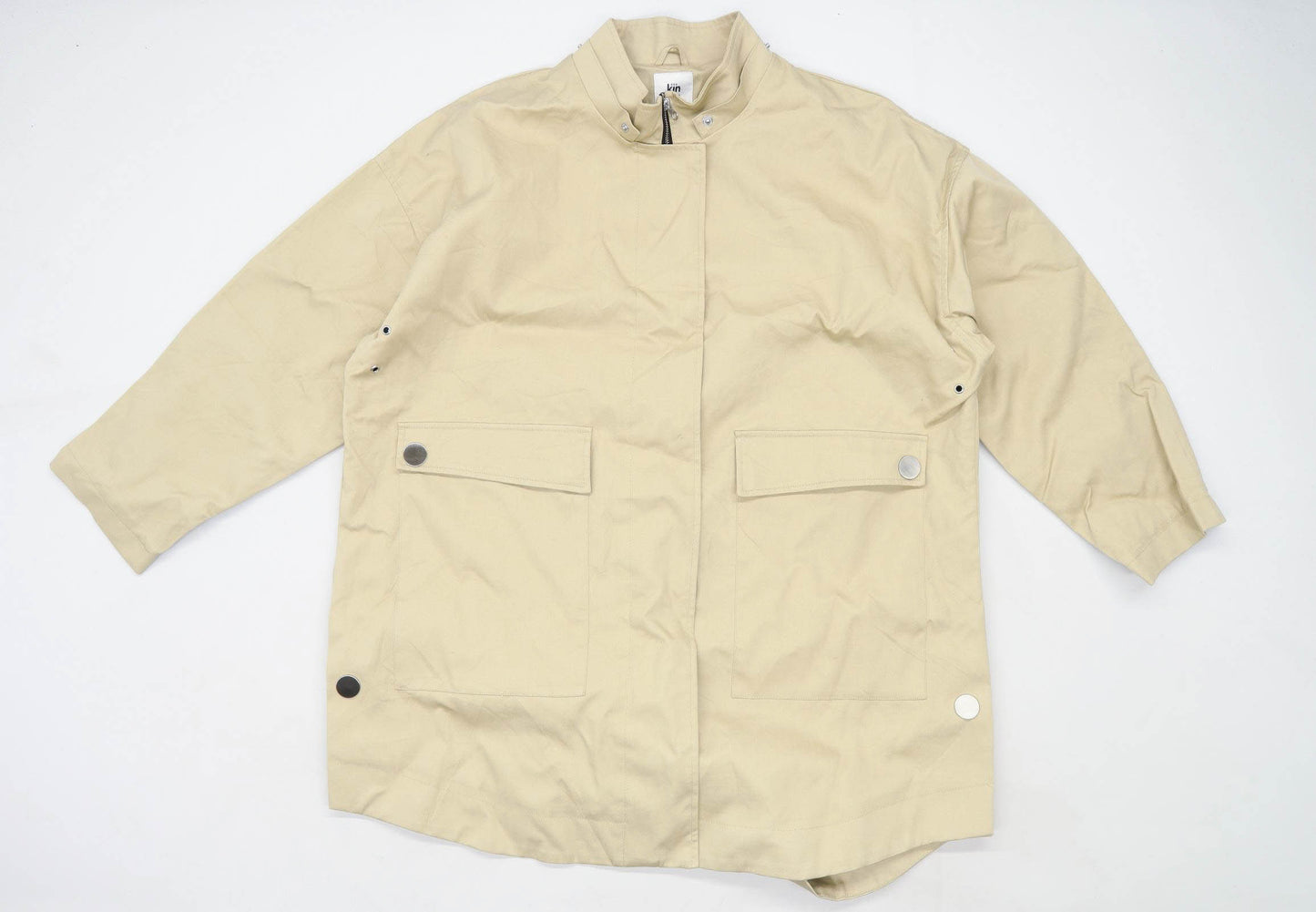 John Lewis Mens Size XL Cotton Beige Coat