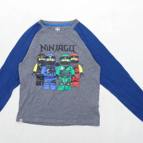 Lego Boys Grey Ninjago Top Age 9-10 Years