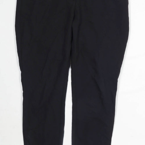 Womens New Look Black Trousers Size 14/L28