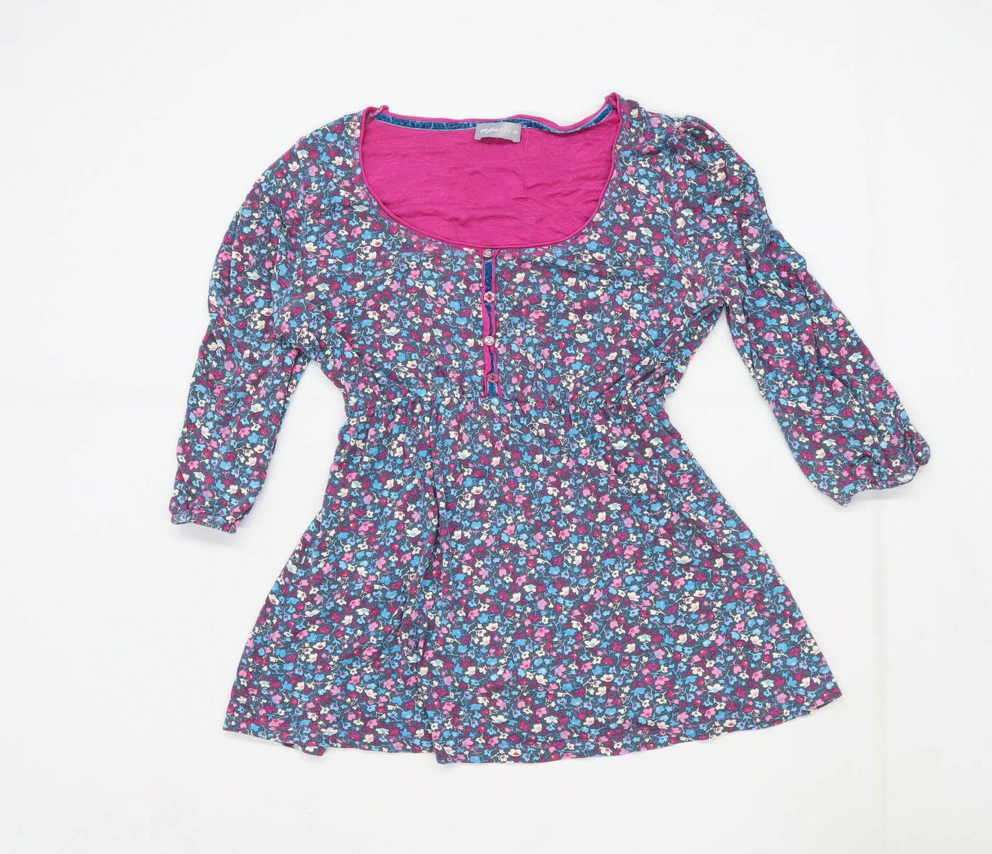 Per Una Womens Size 14 Floral Multi-Coloured Top (Regular)