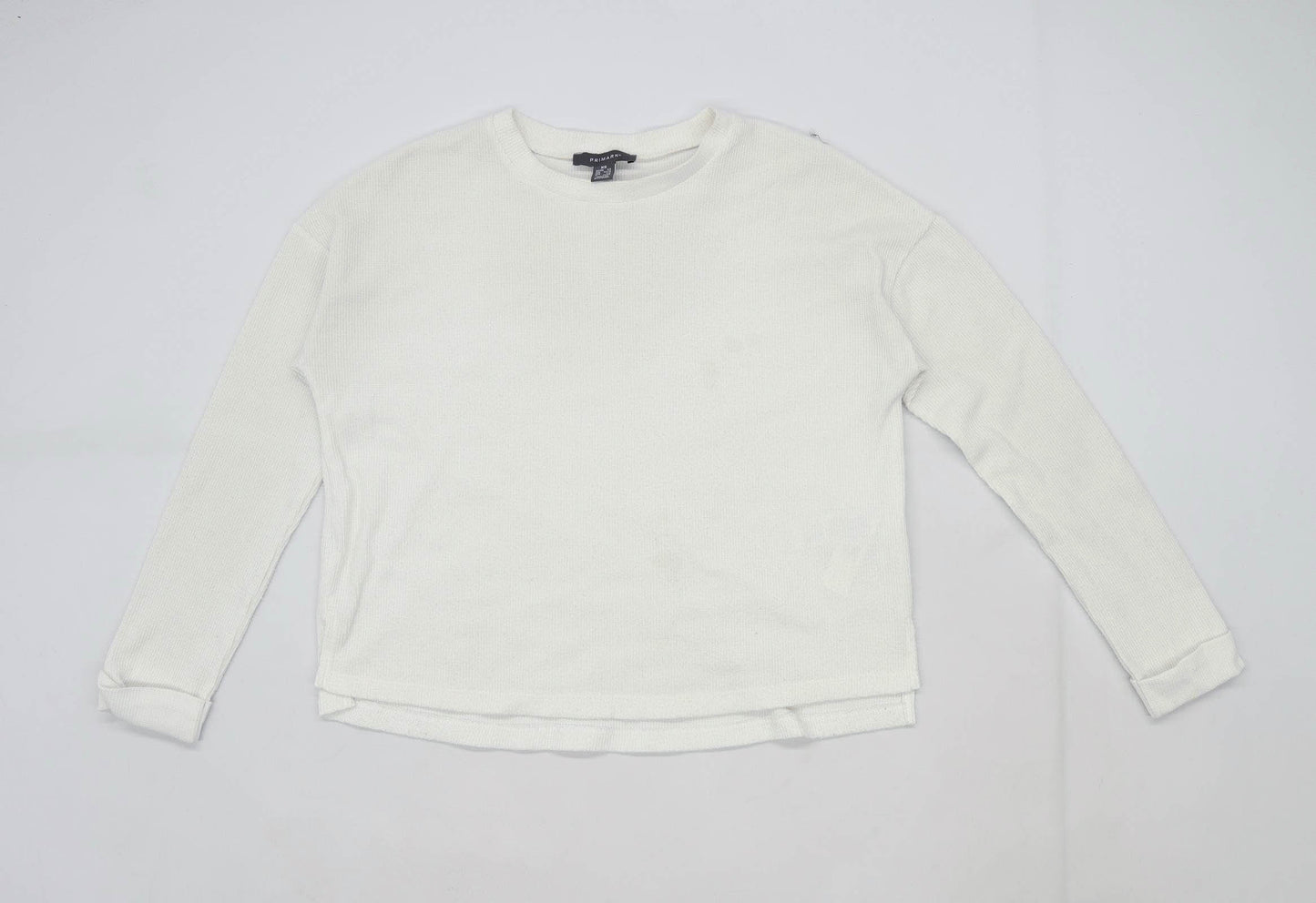 Primark Womens Size 6-8 White Jumper (Regular)