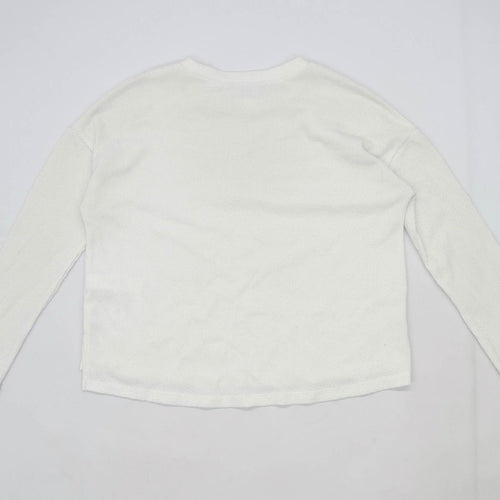 Primark Womens Size 6-8 White Jumper (Regular)