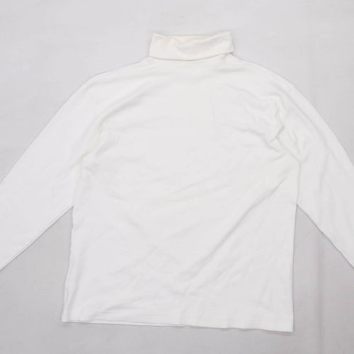 Crane snow Womens Size L Cotton Blend White Jumper (Regular)
