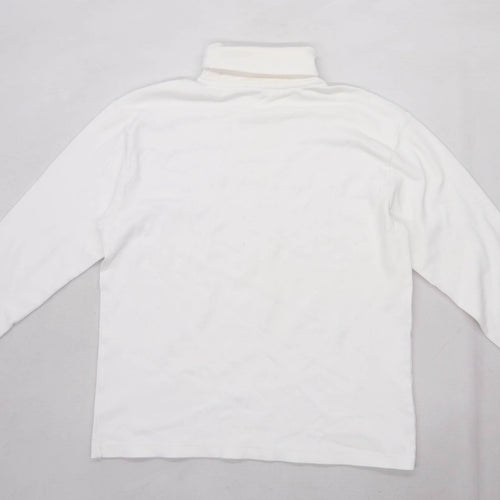 Crane snow Womens Size L Cotton Blend White Jumper (Regular)