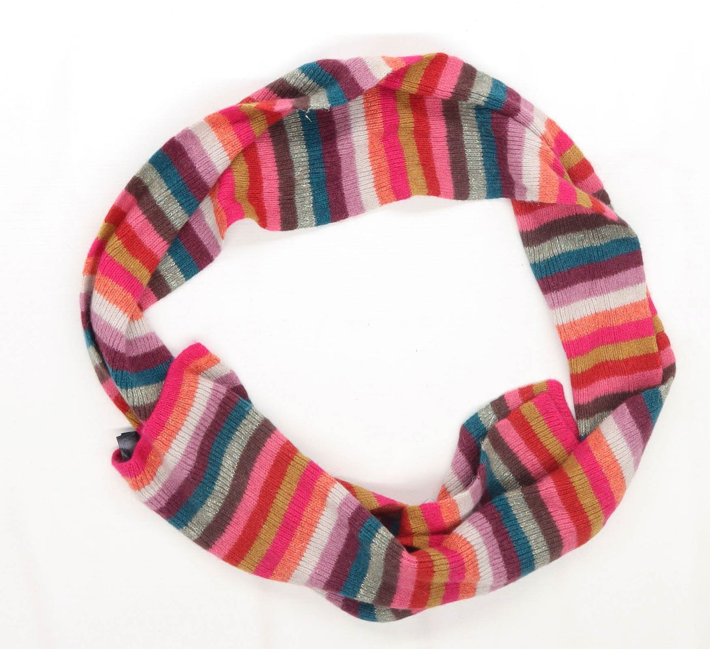 Accessorize Pink Striped Womens Scarf