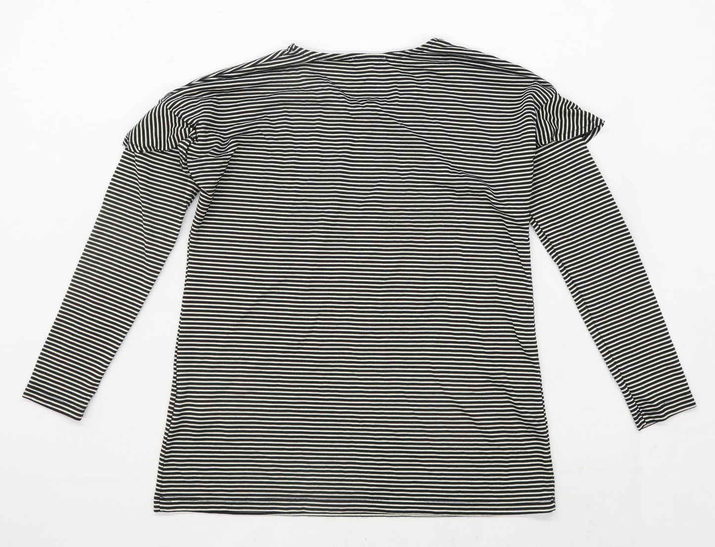 Warehouse Womens Size 10 Striped Multi-Coloured Top (Regular)