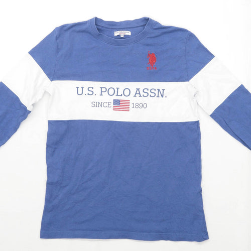 US Polo Assn Boys Blue Top Age 12-13 Years