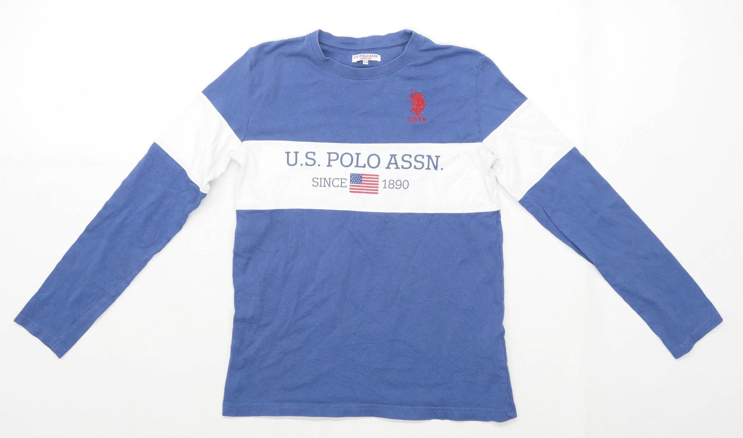 US Polo Assn Boys Blue Top Age 12-13 Years