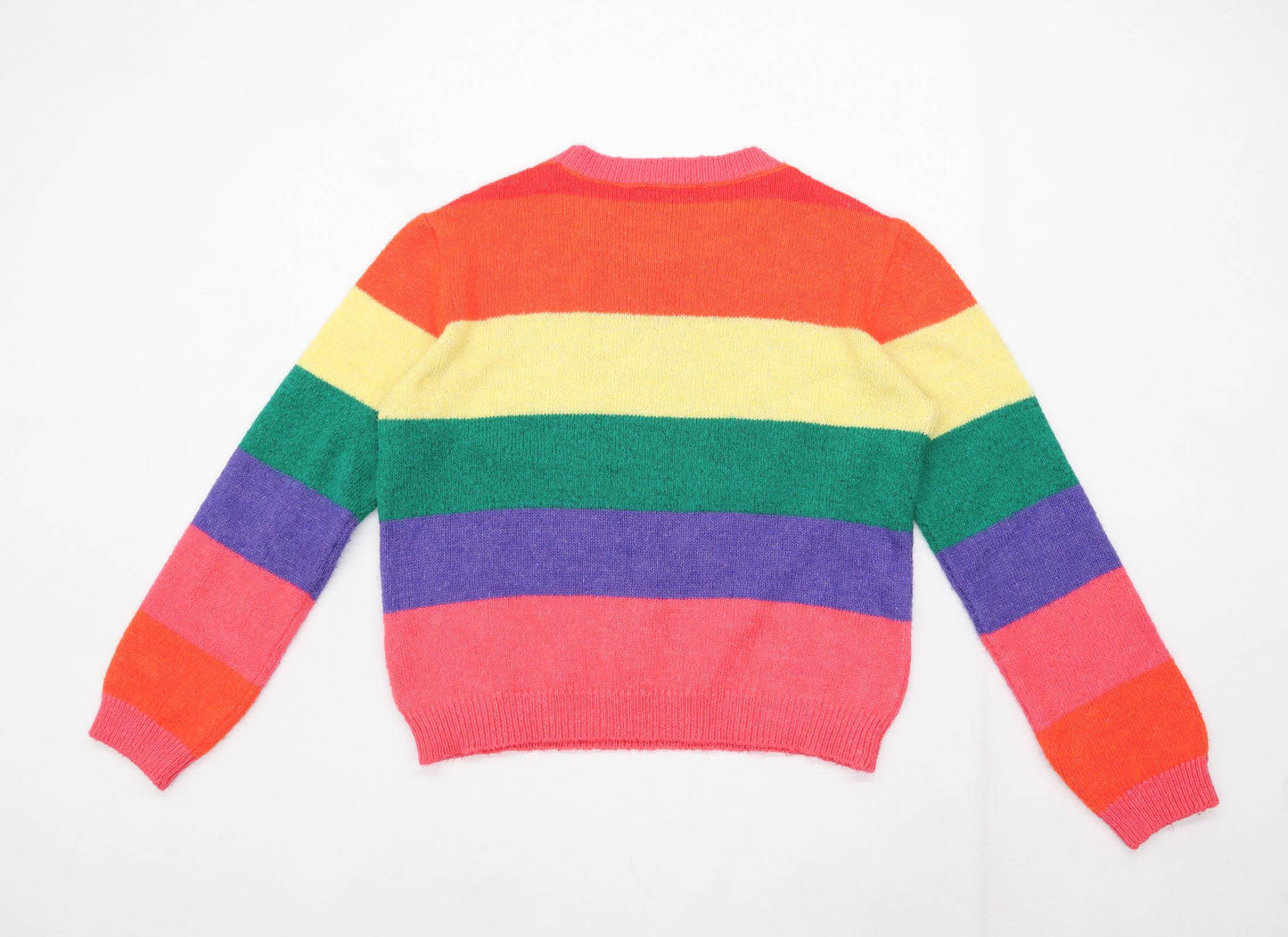 Primark Womens Size M Striped Multi-Coloured Jumper (Regular)