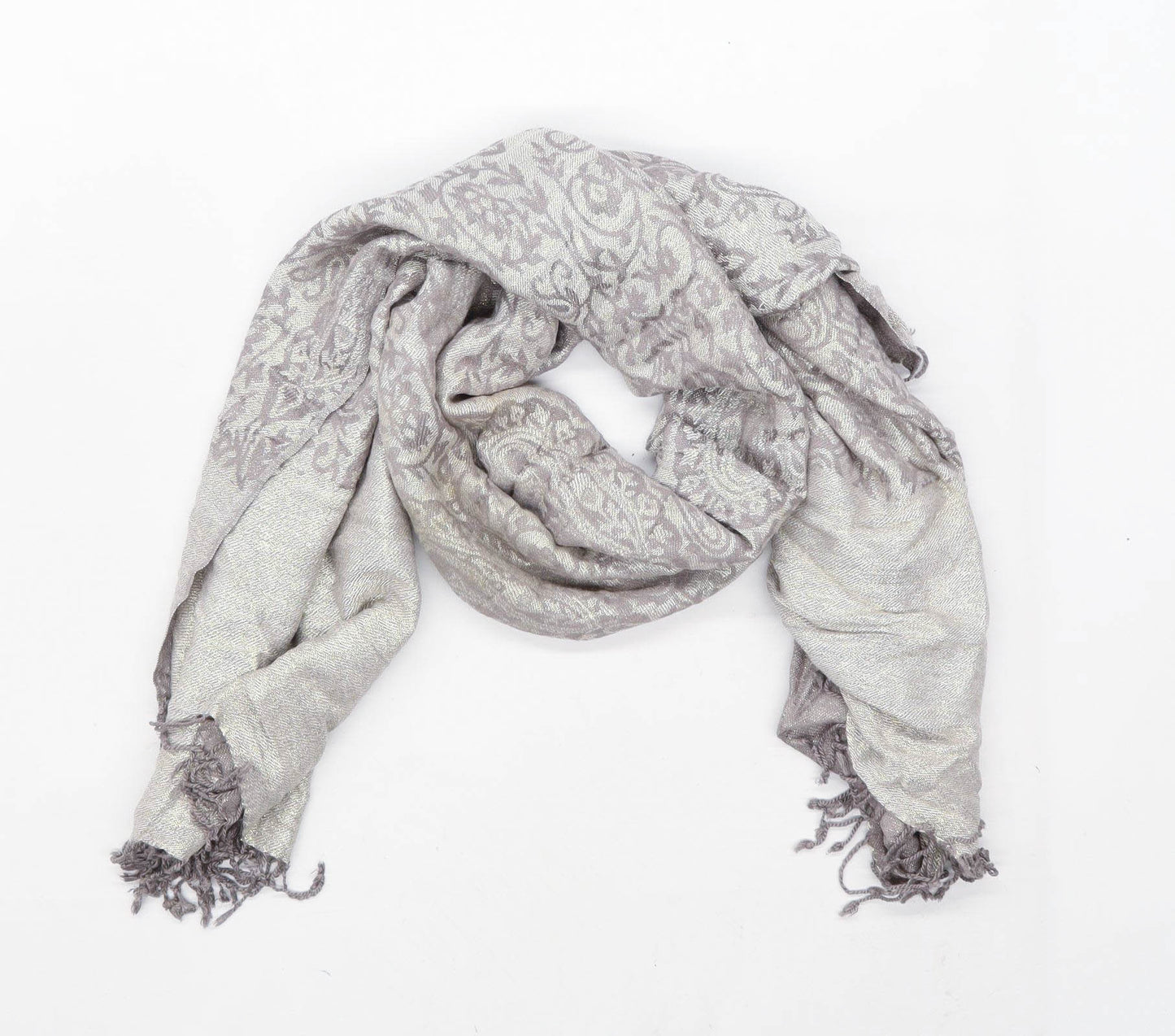 Accessorize Gold Abstract Womens Scarf