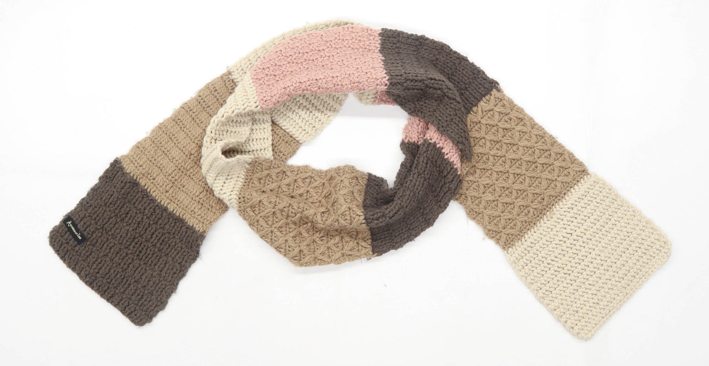 Accessorize Brown Striped Womens Scarf