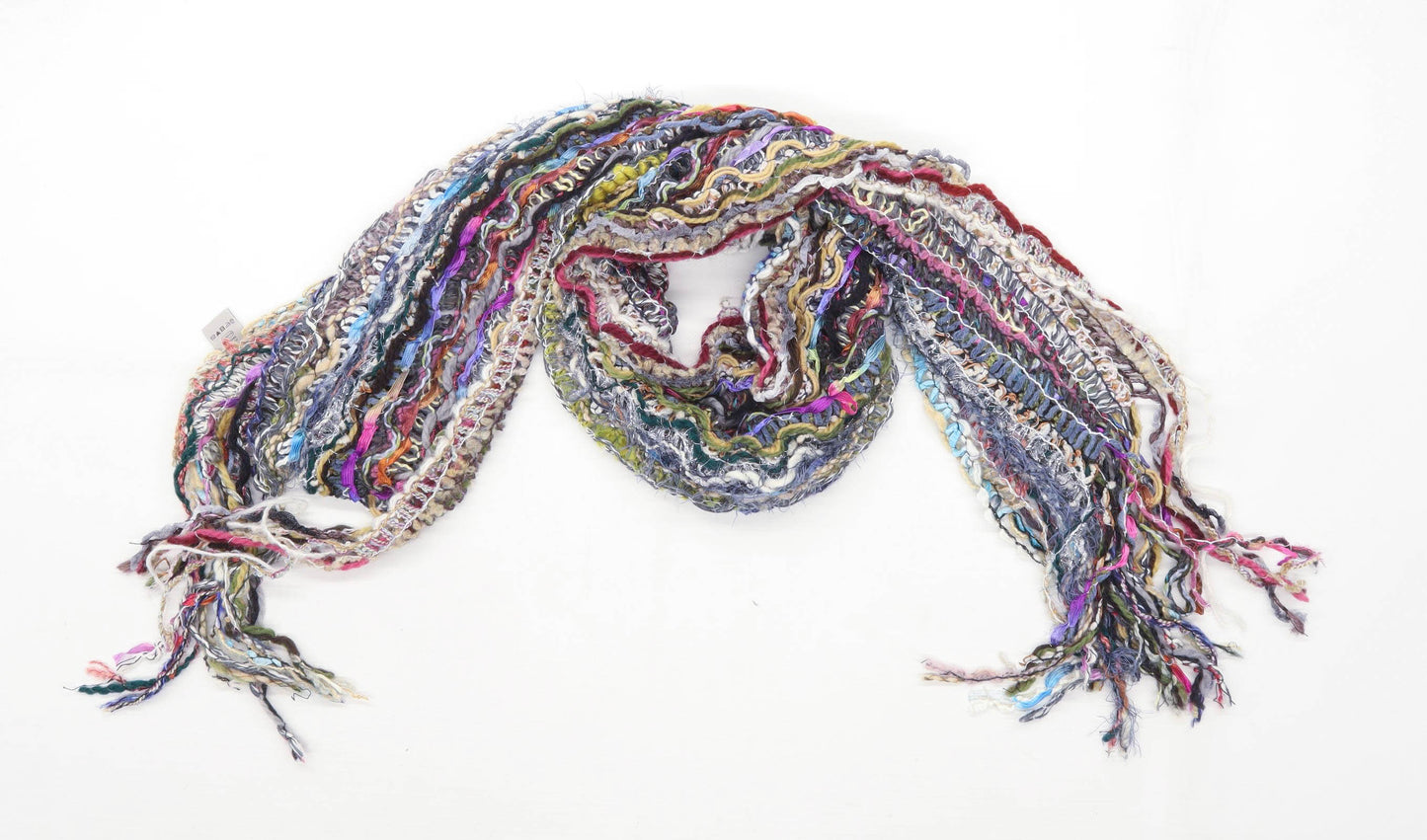 The Rack Multi-Coloured Striped Womens Open Knit Scarf