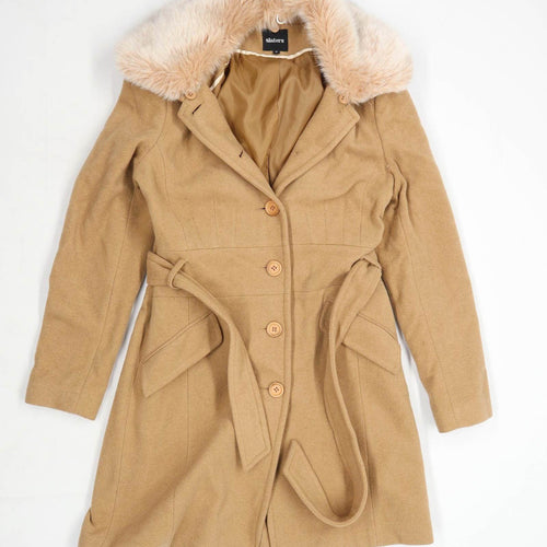 Slaters Womens Size 10 Wool Blend Beige Coat