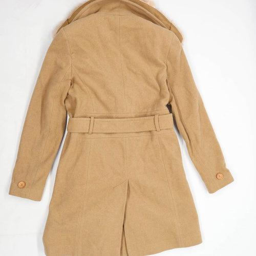 Slaters Womens Size 10 Wool Blend Beige Coat