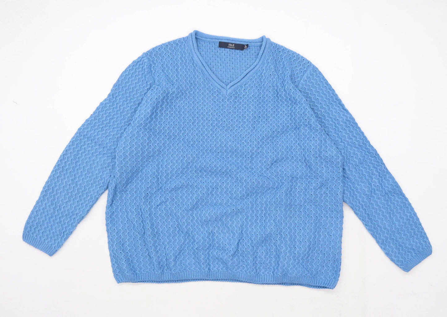 Isle Womens Size XL Blue Jumper (Regular)