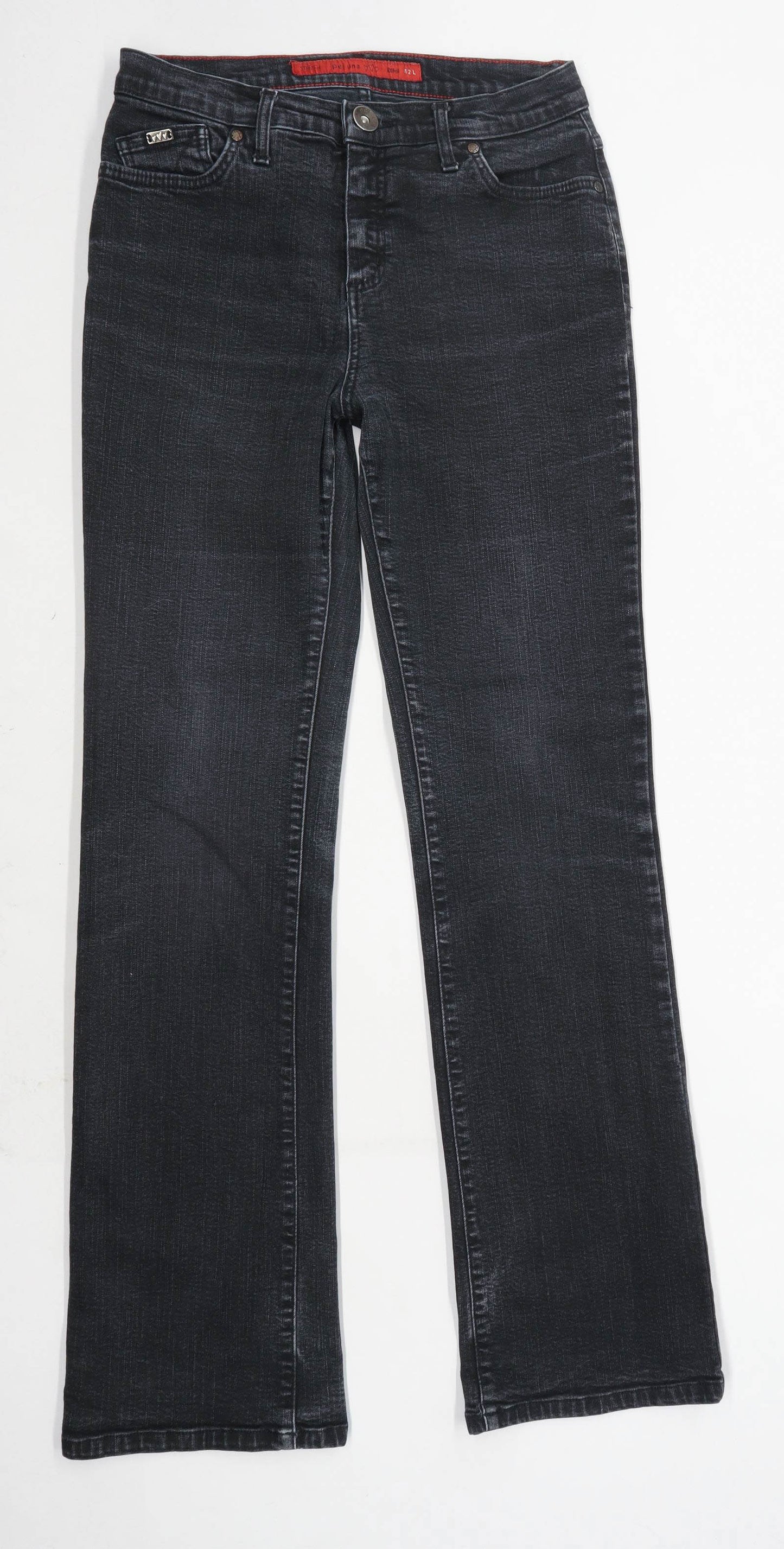 Womens Per Una Black Denim Jeans Size 12/L32