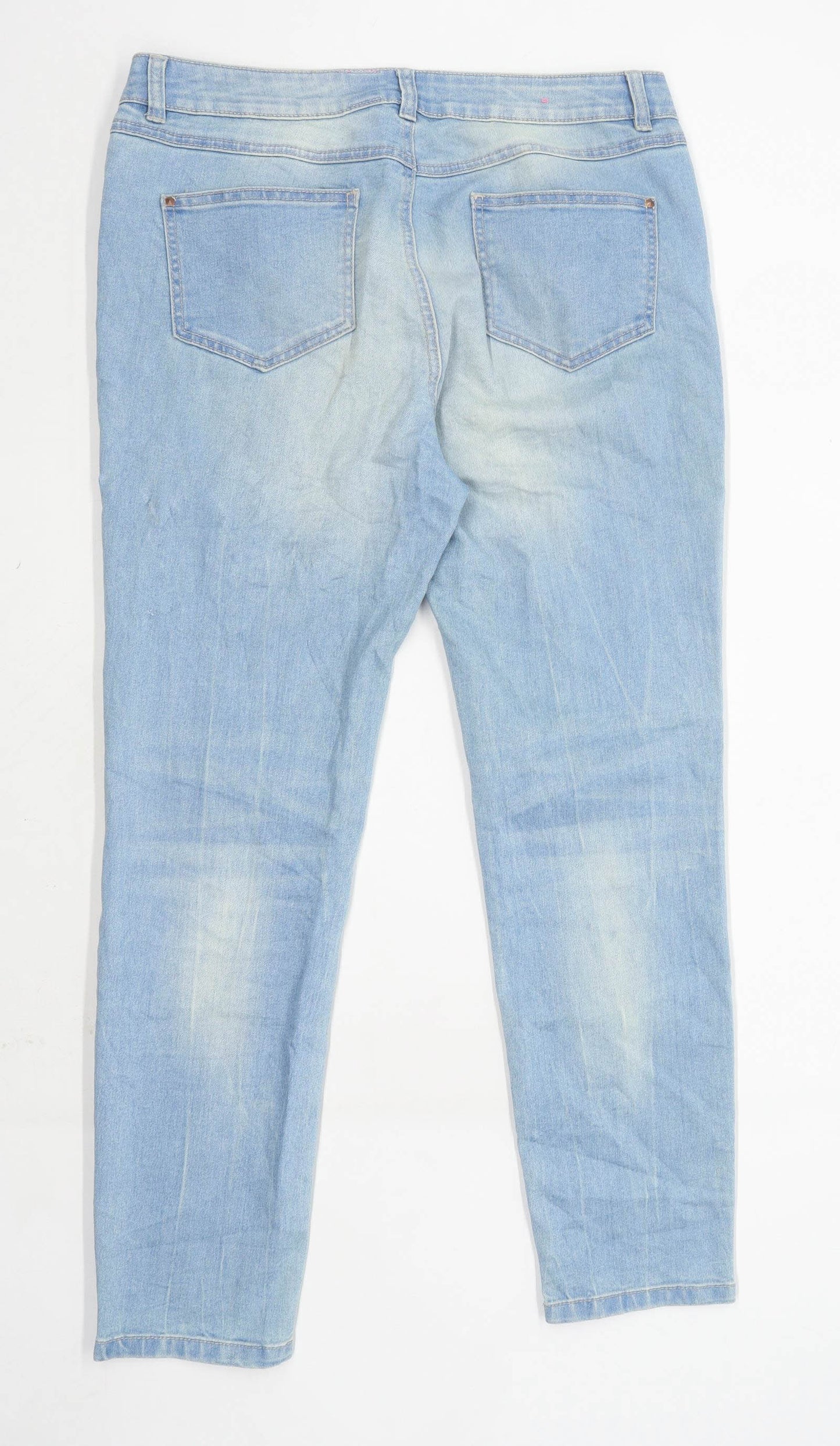 Womens New Look Blue Denim Jeans Size 14/L28