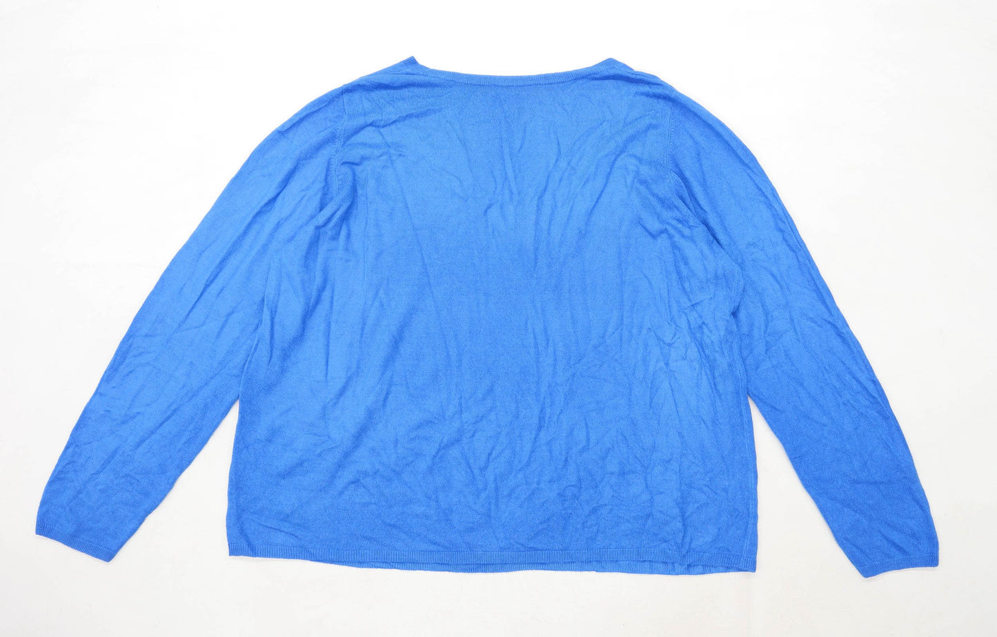 Marks & Spencer Womens Size 24 Blue Jumper (Regular)