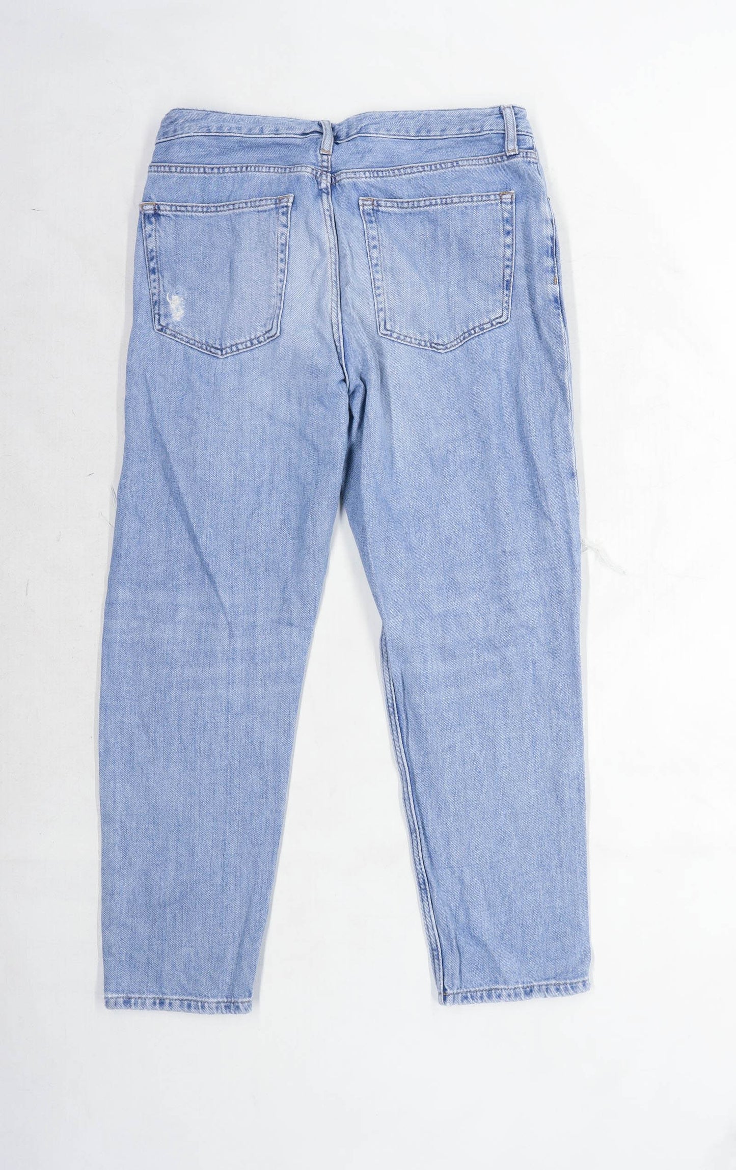 Womens Topshop Blue Extreme Rip Denim Jeans Size W28/L30