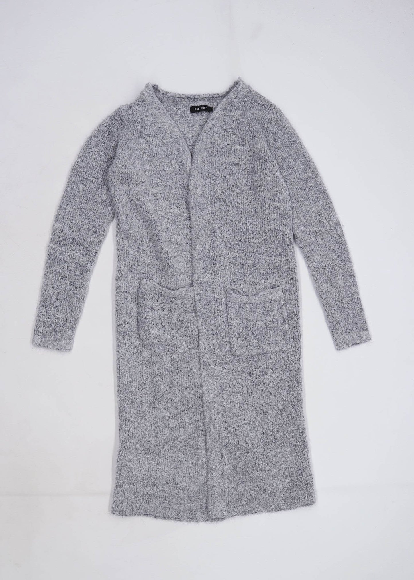 B.Young Womens Size S Grey Cardigan (Regular)