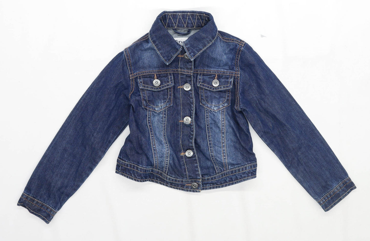 Next Girls Blue Denim Jacket Age 7-8 Years